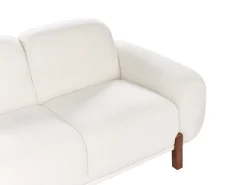 Sofa 2 personers ODNES Boucle Hvid