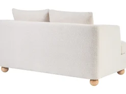 Sofa 2 personers RATTVIK Boucle Cremehvid