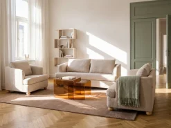 Sofa 2 personers RATTVIK Boucle Beige