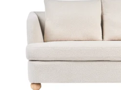 Sofa 3 personers RATTVIK Boucle Cremehvid