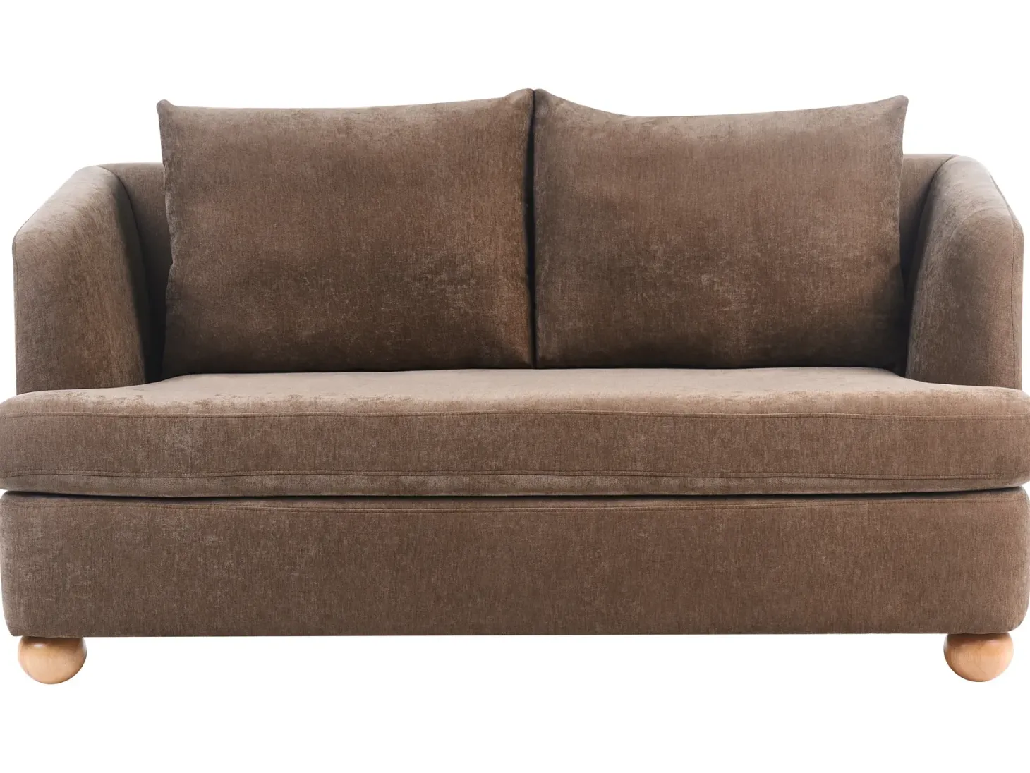 Sofa 2 personers RATTVIK Chenille Brun