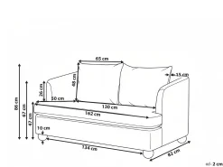 Sofa 2 personers RATTVIK Lysegrøn