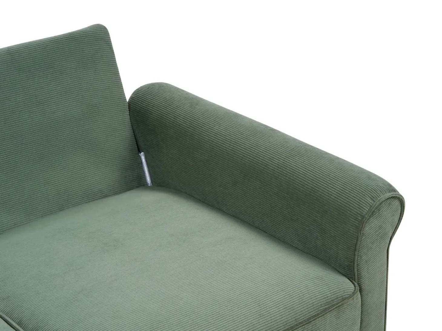 Sofa 2 personers RONNEBY Fløjl Mørkegrøn