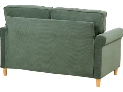 Sofa 2 personers RONNEBY Fløjl Mørkegrøn