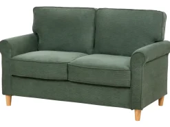Sofa 2 personers RONNEBY Fløjl Mørkegrøn
