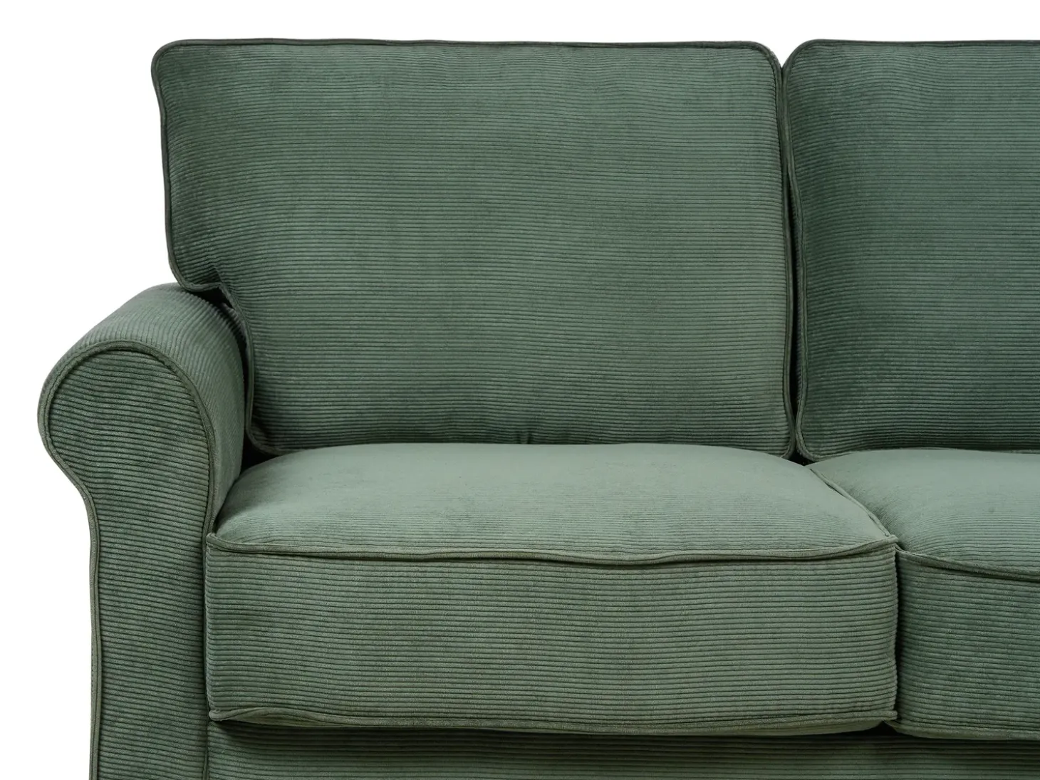 Sofa 2 personers RONNEBY Fløjl Mørkegrøn