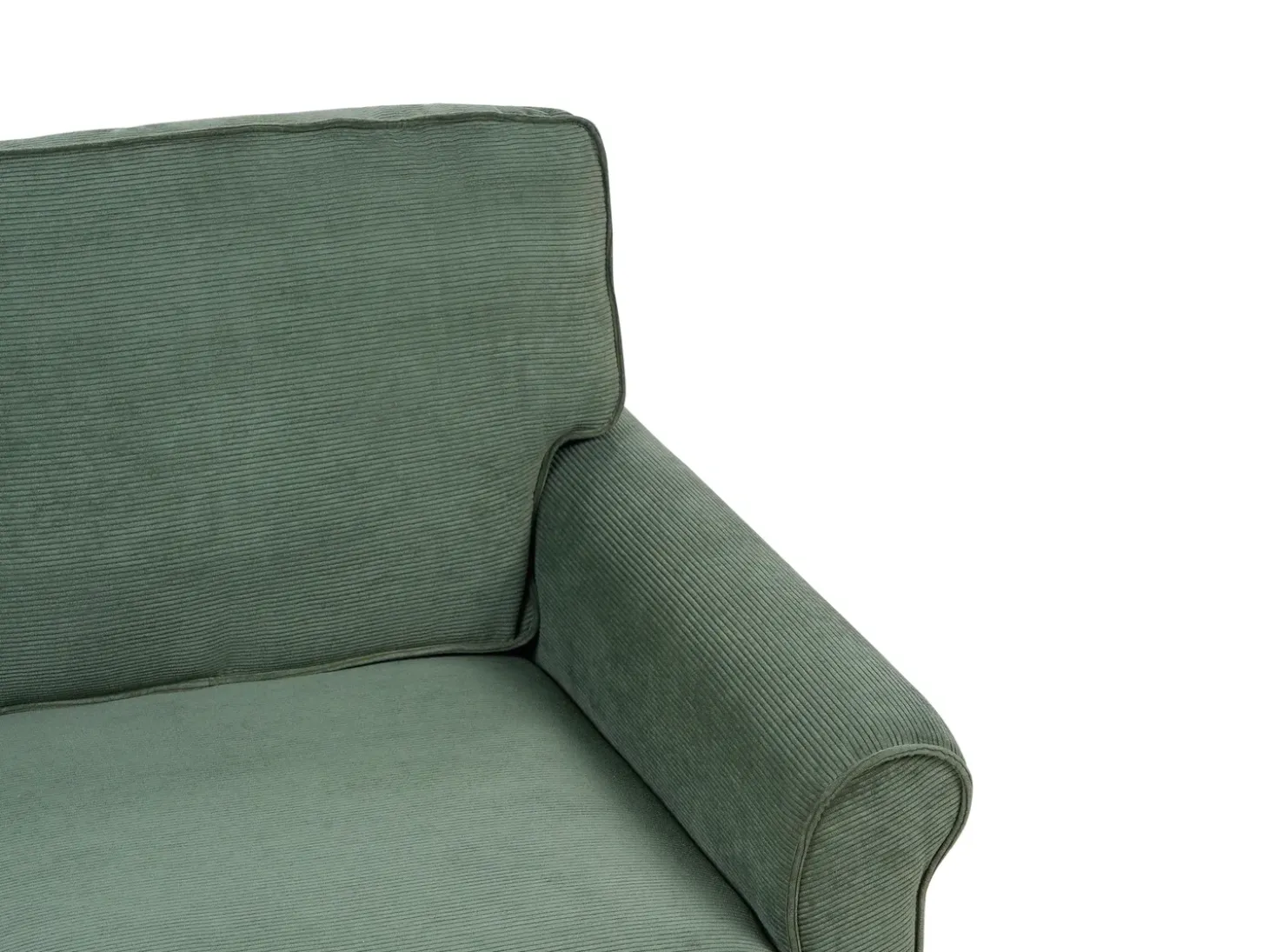 Sofa 2 personers RONNEBY Fløjl Mørkegrøn