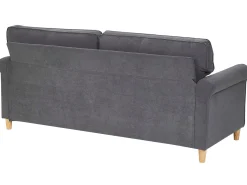 Sofa 3 personers RONNEBY Velour Mørkegrå