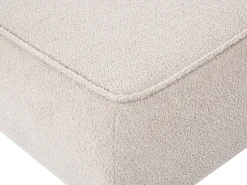 Sofa 3 personers SALLA Boucle Beige med fodskammel