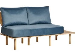 Sofa 2 personers SALO Blå med sofabord