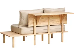 Sofa 2 personers SALO Sand Beige med sofabord
