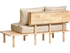 Sofa 2 personers SALO Sand Beige med sofabord