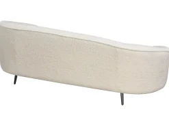 Sofa 2 personers SAVAR Boucle Hvid
