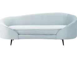 Sofa 2 personers SAVAR Velour Himmelblå