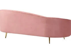 Sofa 2 personers SAVAR Velour Lyserød