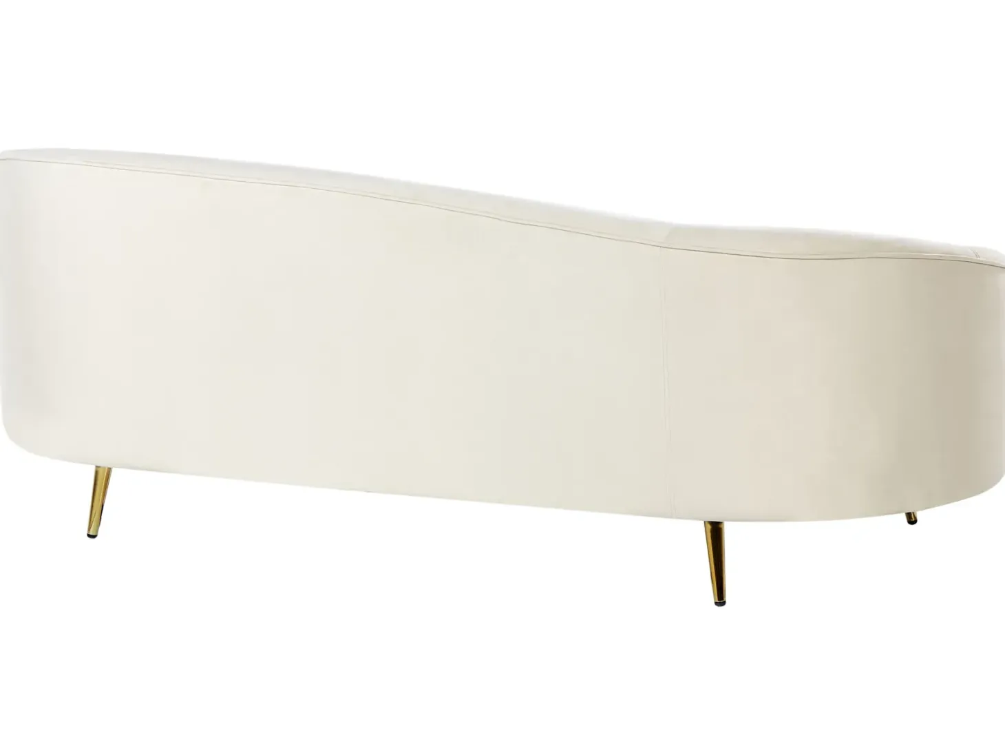 Sofa 2 personers SAVAR Velour Lys Beige