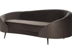 Sofa 2 personers SAVAR Velour Mørkebrun
