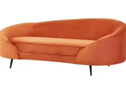 Sofa 2 personers SAVAR Velour Orange