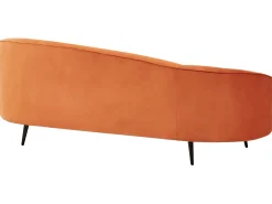 Sofa 2 personers SAVAR Velour Orange