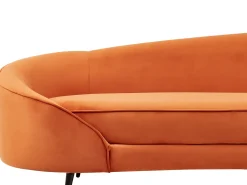 Sofa 2 personers SAVAR Velour Orange