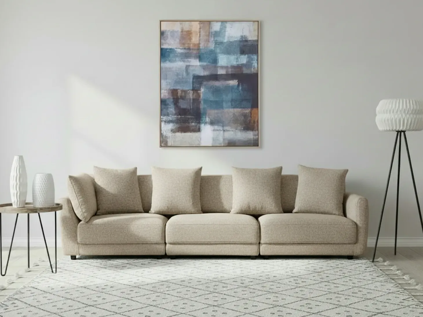 Sofa 3 personers SIGTUNA Beige
