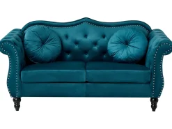 Sofa 2 personers SKIEN Velour Blågrøn