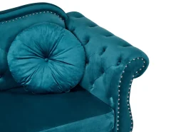 Sofa 2 personers SKIEN Velour Blågrøn