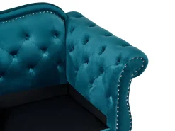 Sofa 3 personers SKIEN Velour Blågrøn