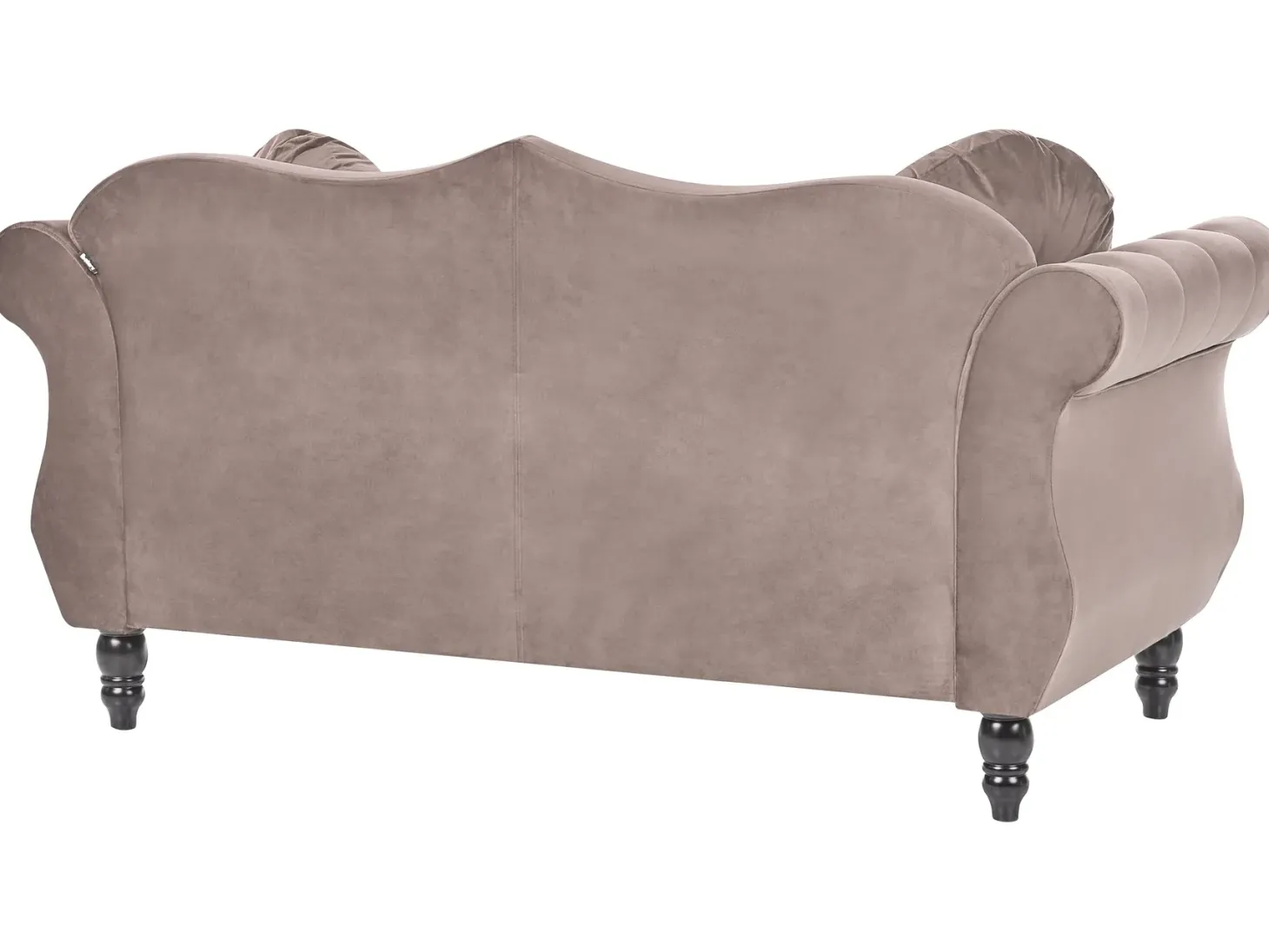 Sofa 2 personers SKIEN Velour Brungrå