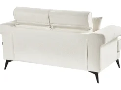 Sofa 2 personers SKIVE Boucle Hvid