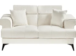 Sofa 2 personers SKIVE Boucle Hvid