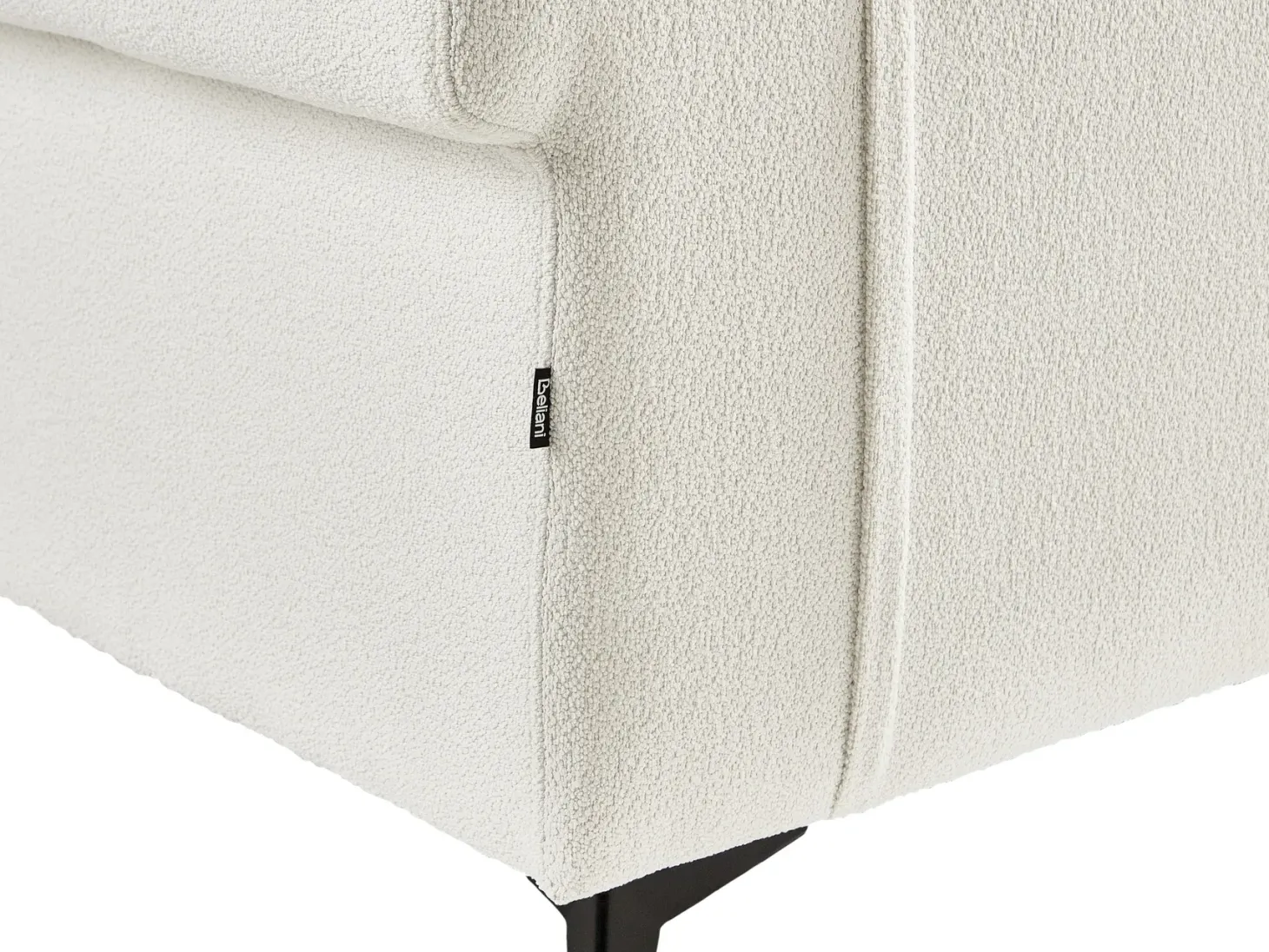 Sofa 2 personers SKIVE Boucle Hvid