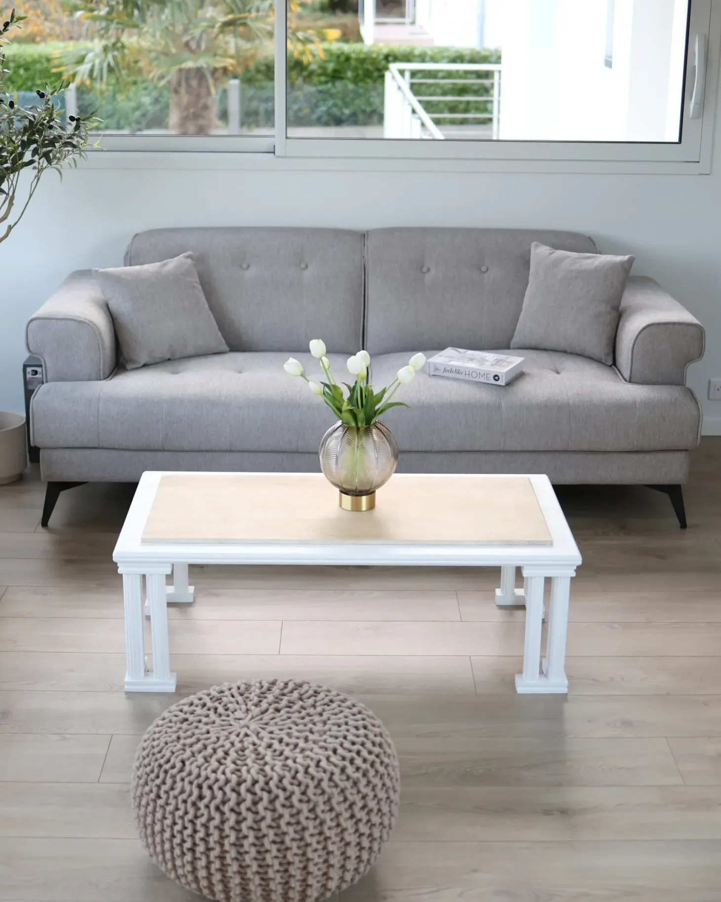 Sofa 3 personers SKIVE Brungrå
