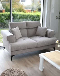 Sofa 2 personers SKIVE Brungrå