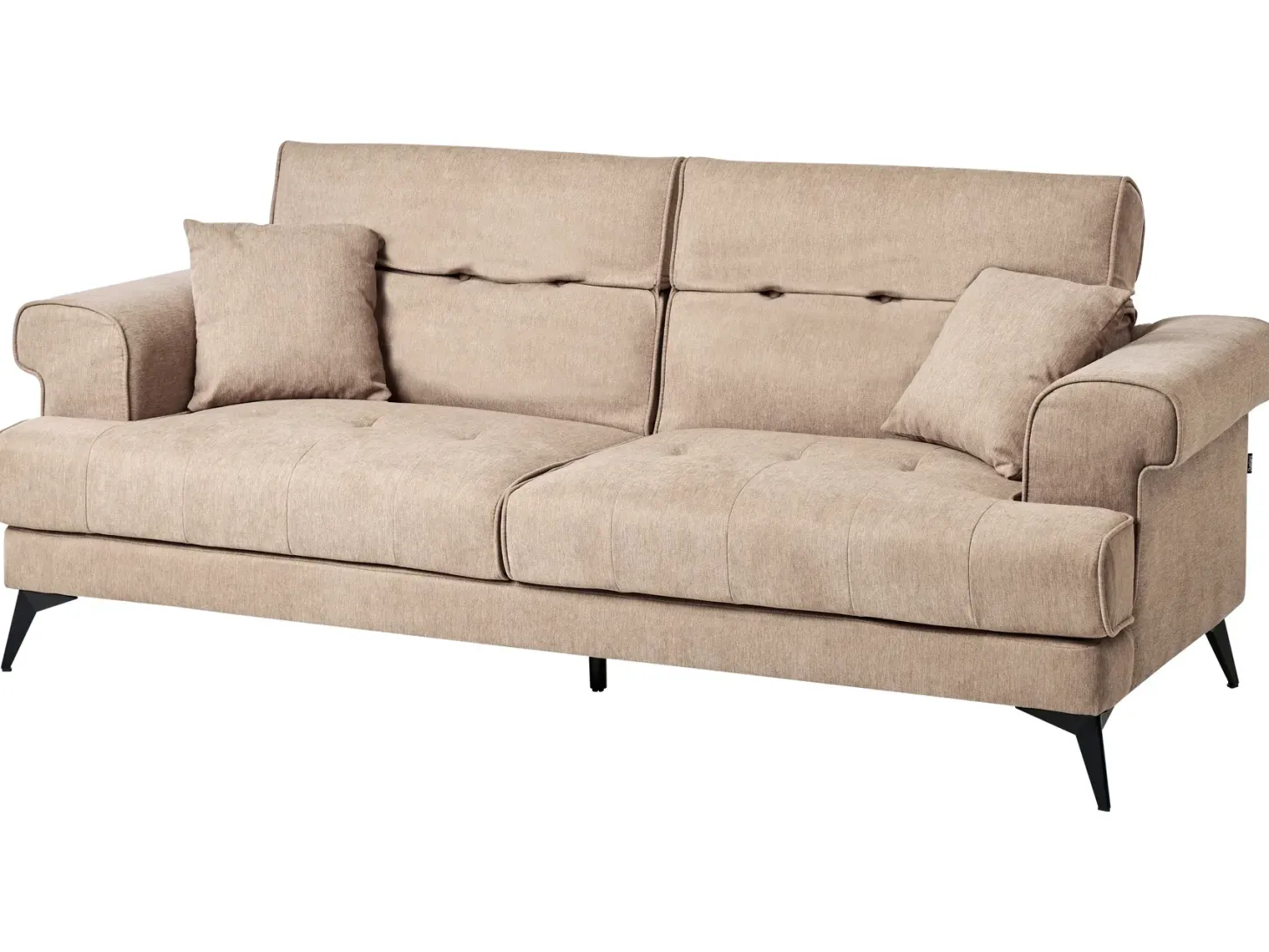 Sofa 3 personers SKIVE Lysebrun
