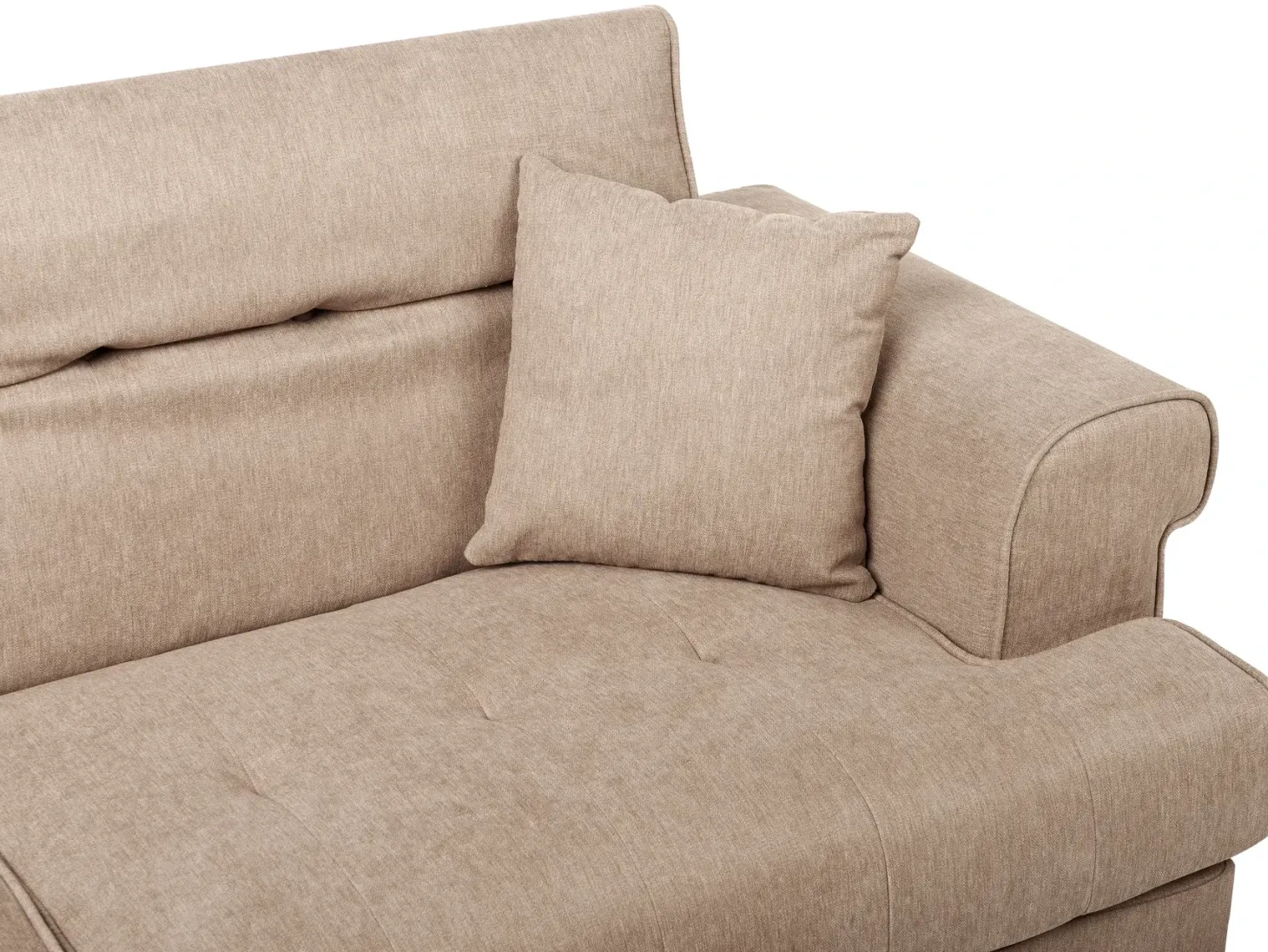 Sofa 3 personers SKIVE Lysebrun