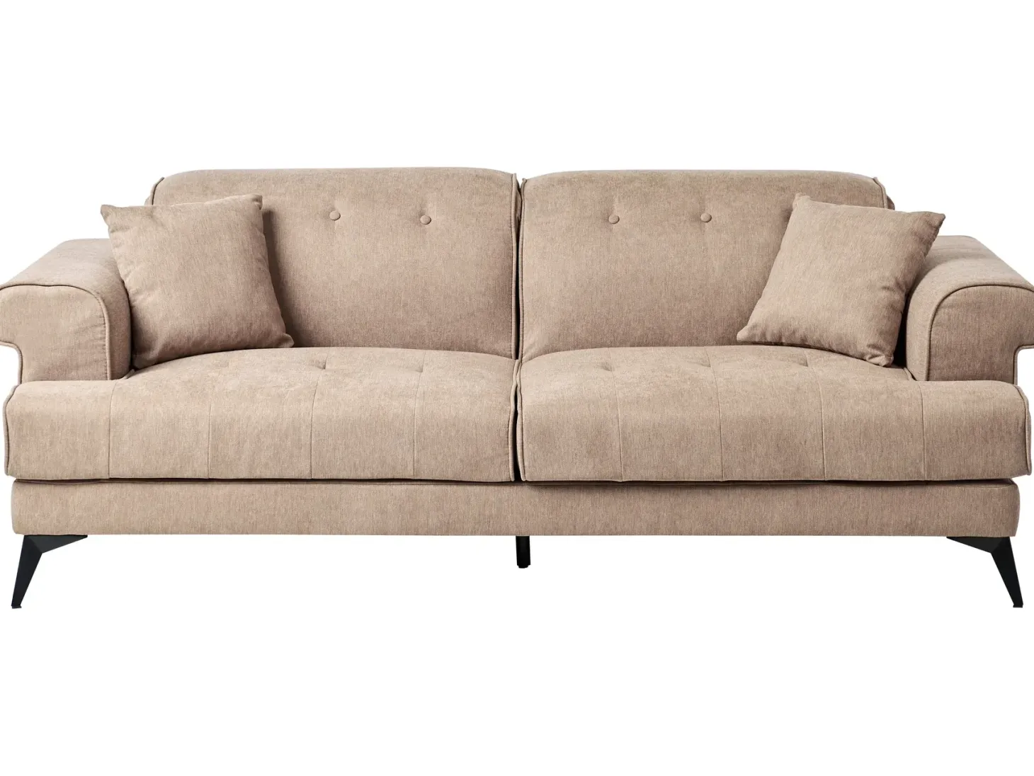 Sofa 3 personers SKIVE Lysebrun