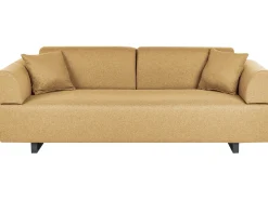 Sofa 3 personers SOKNA Sennepsgul med sofabord