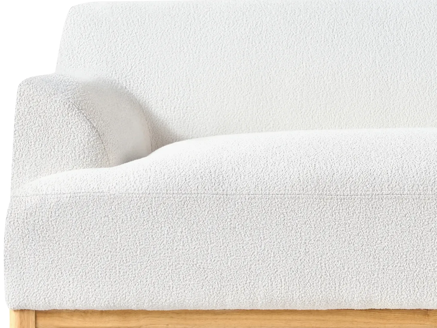 Sofa 3 personers SOSJO Boucle Cremehvid