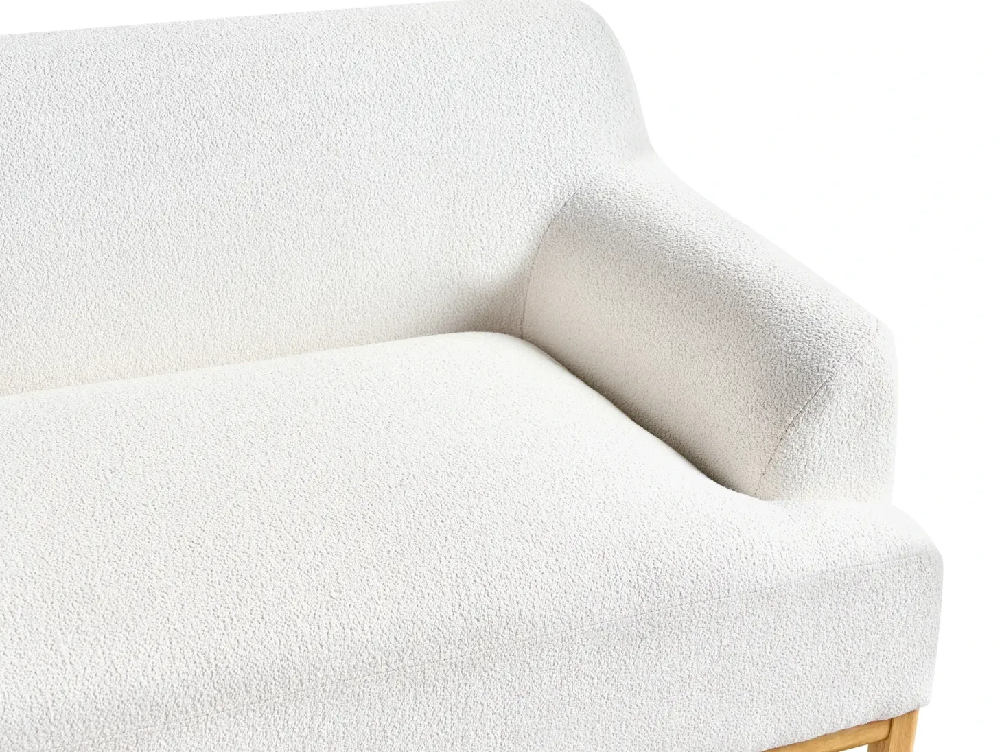 Sofa 3 personers SOSJO Boucle Cremehvid