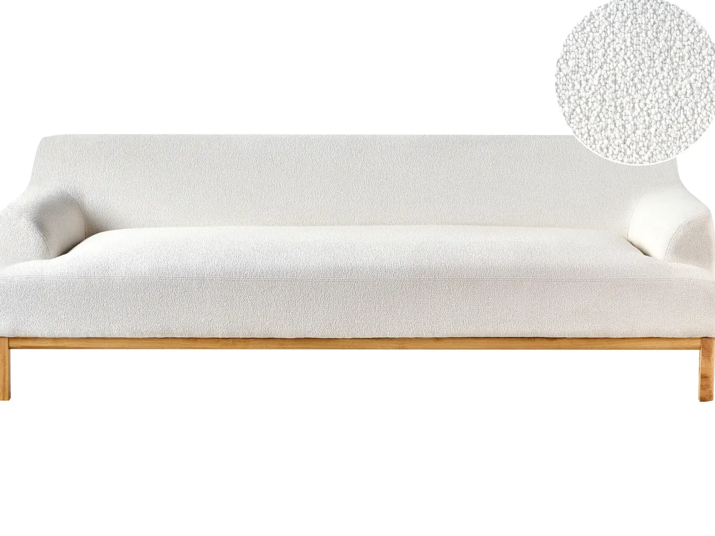 Sofa 3 personers SOSJO Boucle Cremehvid