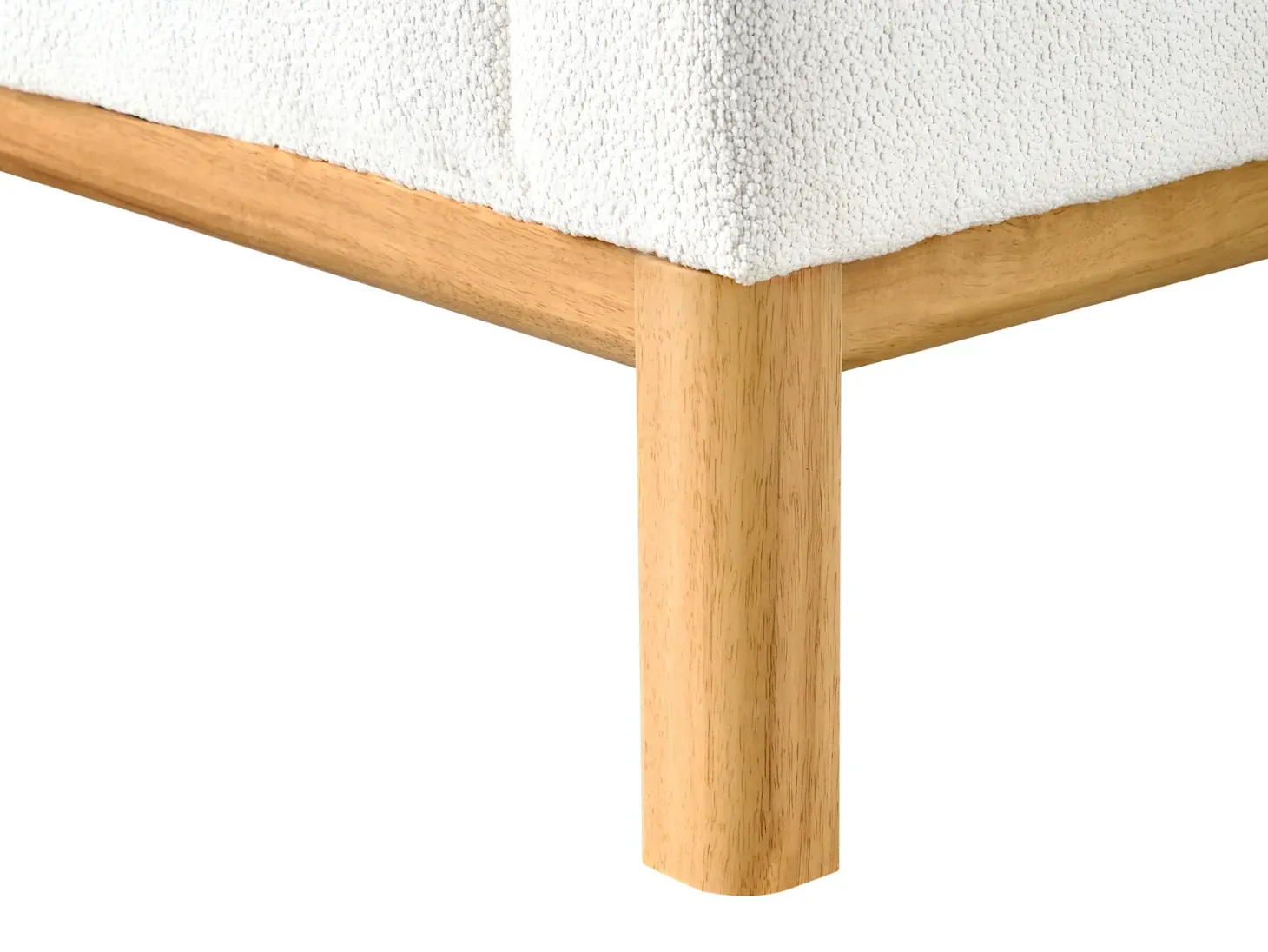 Sofa 3 personers SOSJO Boucle Cremehvid