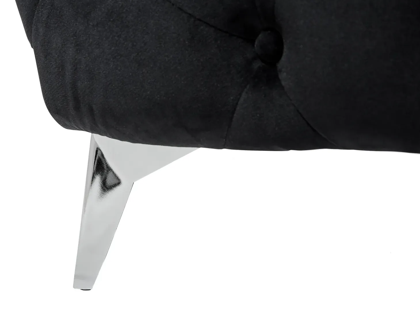 Sofa 3 personers SOTRA Velour Sort