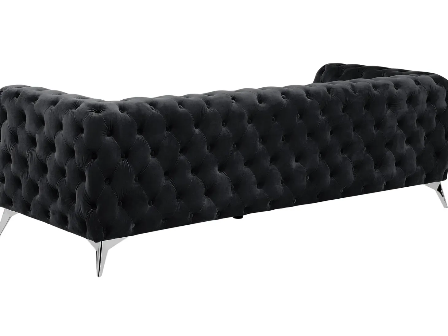Sofa 3 personers SOTRA Velour Sort