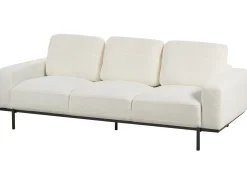 Sofa 3 personers SOVIK Boucle Cremehvid