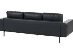 Sofa 3 personers SOVIK Kunstlæder Sort