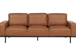 Sofa 3 personers SOVIK Kunstlæder Brun
