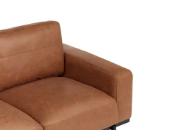 Sofa 2 personers SOVIK Kunstlæder Brun