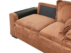 Sofa 2 personers TIRRO Fløjl Brun