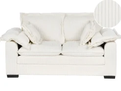 Sofa 2 personers TIRRO Fløjl Hvid